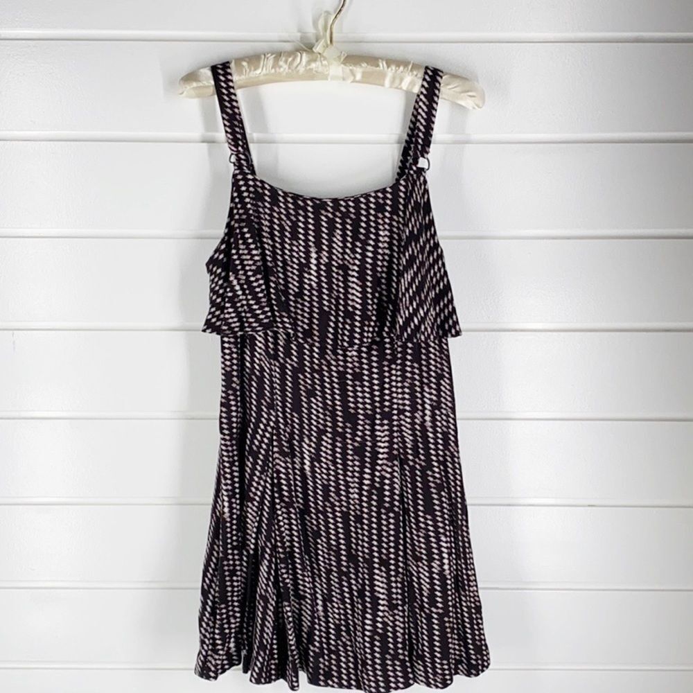 Free People Paper Flower Printed Ruffle Detail Woven Dress 6